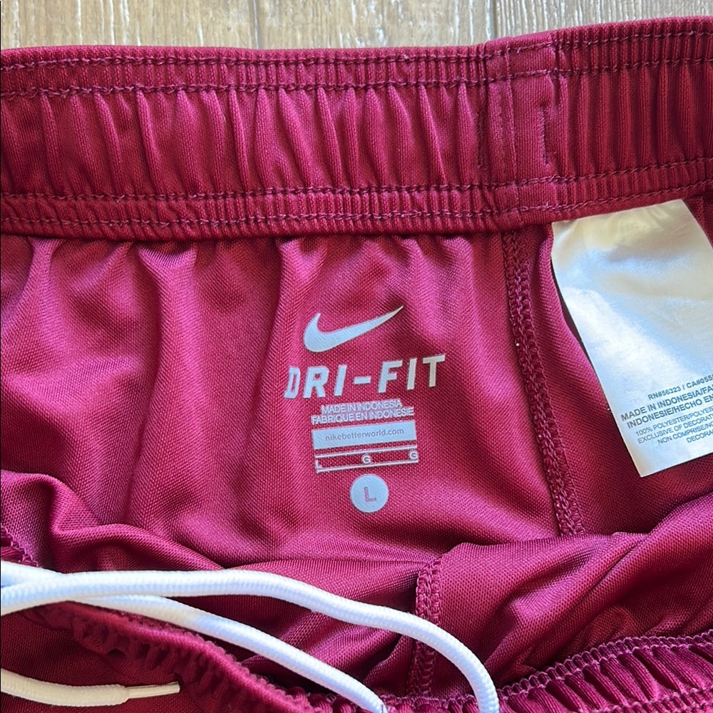 Nike Dri-Fit Men's Maroon Athletic Shorts - Picture 3 of 4